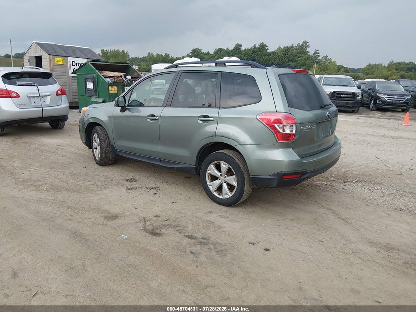 2015 Subaru Forester VIN JF2SJADC3FH433758 IAAI salvage auction — RIGHT FRONT, Wait Title, sold $375 on 2026-08-21 (photo 3)