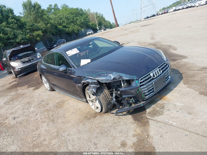 2018 Audi A5 VIN WAUENCF5XJA060484 — IAAI salvage auction photo