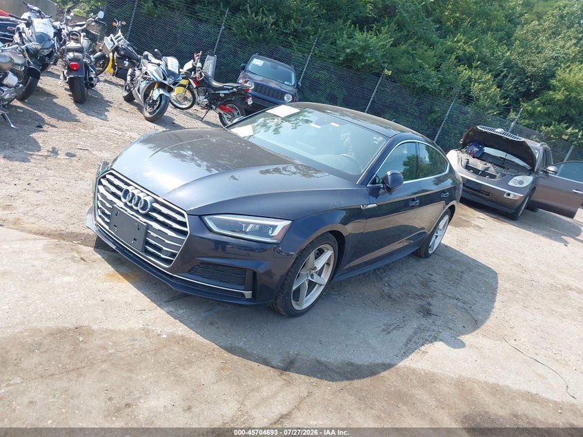 2018 Audi A5 VIN WAUENCF5XJA060484 IAAI salvage auction — RIGHT FRONT, Rebuildable (Florida), sold $7,600 on 2026-08-21 (photo 2)
