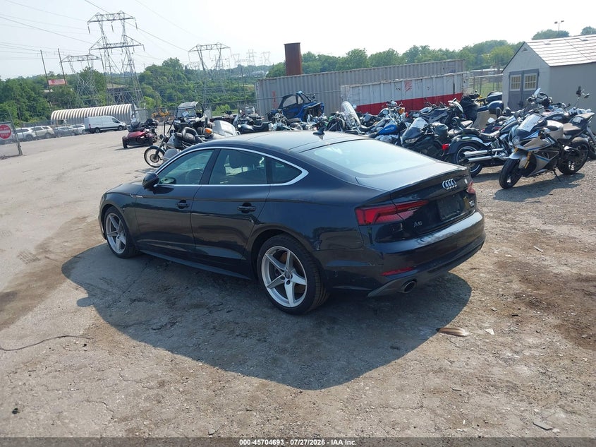 2018 Audi A5 VIN WAUENCF5XJA060484 IAAI salvage auction — RIGHT FRONT, Rebuildable (Florida), sold $7,600 on 2026-08-21 (photo 3)