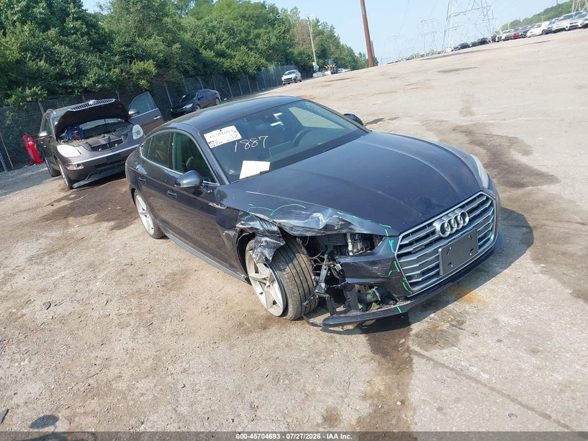 2018 Audi A5 VIN WAUENCF5XJA060484 IAAI salvage auction — RIGHT FRONT, Rebuildable (Florida), sold $7,600 on 2026-08-21 (photo 6)