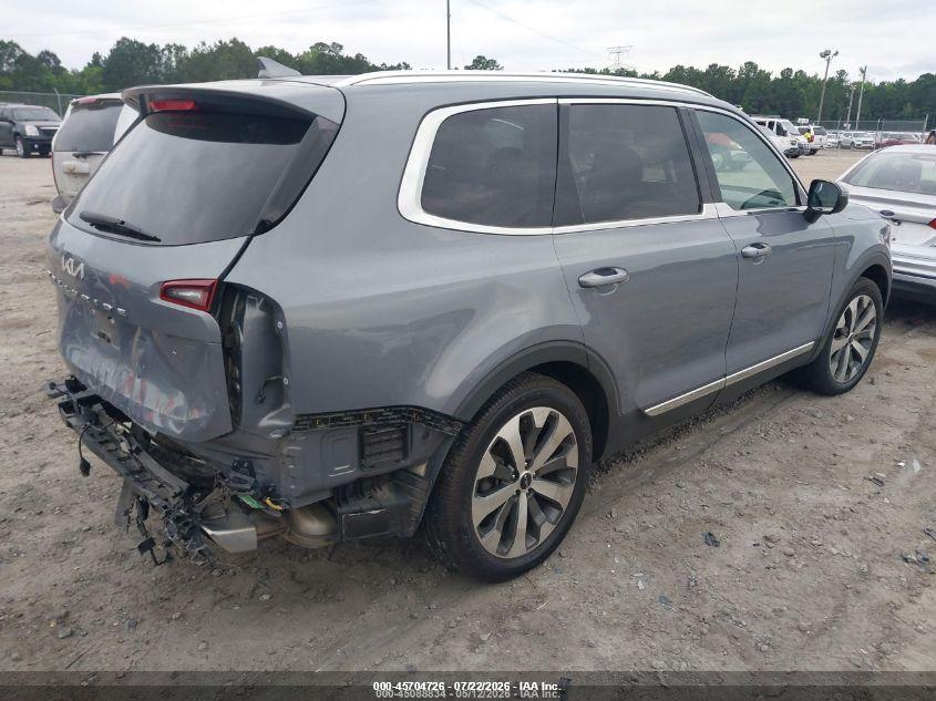 2022 Kia Telluride VIN 5XYP34HC4NG254551 IAAI salvage auction — REAR END, Salvage (Georgia), sold $1,100 on 2026-07-24 (photo 4)