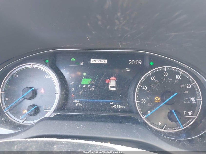 2023 Toyota Venza VIN JTEAAAAH1PJ130655 IAAI salvage auction — LEFT SIDE, Wait Title, sold $10,700 on 2026-08-25 (photo 7)