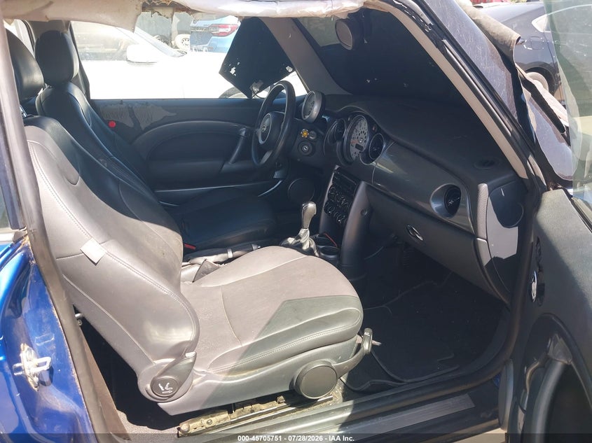 2005 Mini Cooper VIN WMWRC33525TJ73271 IAAI salvage auction — FRONT END, Salvage (California), sold $500 on 2026-08-12 (photo 5)