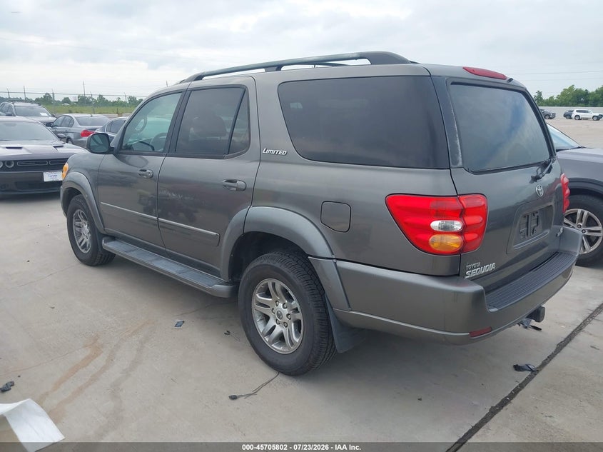 2003 Toyota Sequoia VIN 5TDZT38A13S201596 IAAI salvage auction — NORMAL WEAR, Original (Texas), sold $25 on 2026-07-31 (photo 3)