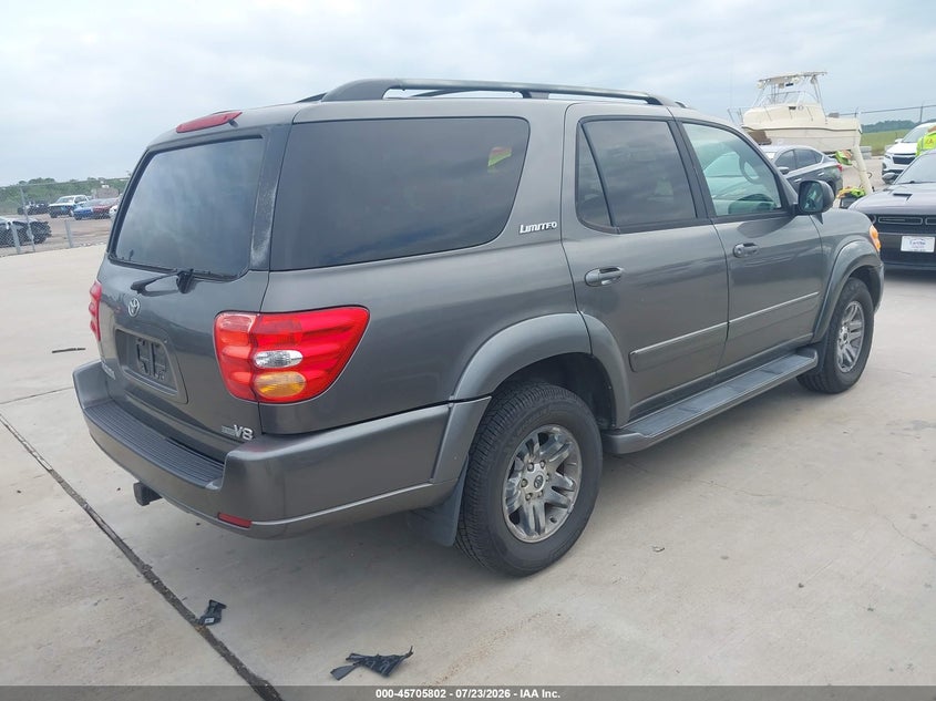 2003 Toyota Sequoia VIN 5TDZT38A13S201596 IAAI salvage auction — NORMAL WEAR, Original (Texas), sold $25 on 2026-07-31 (photo 4)