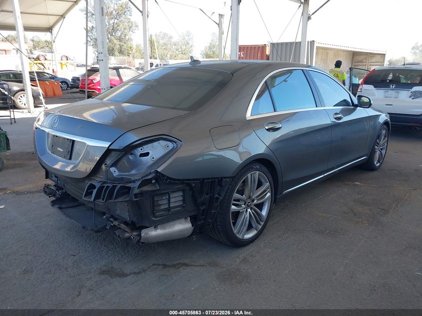 2019 Mercedes-benz S-klasse VIN WDDUG6GB1KA422918 IAAI salvage auction — REAR END, Salvage Title, sold $15,100 on 2026-08-12 (photo 4)