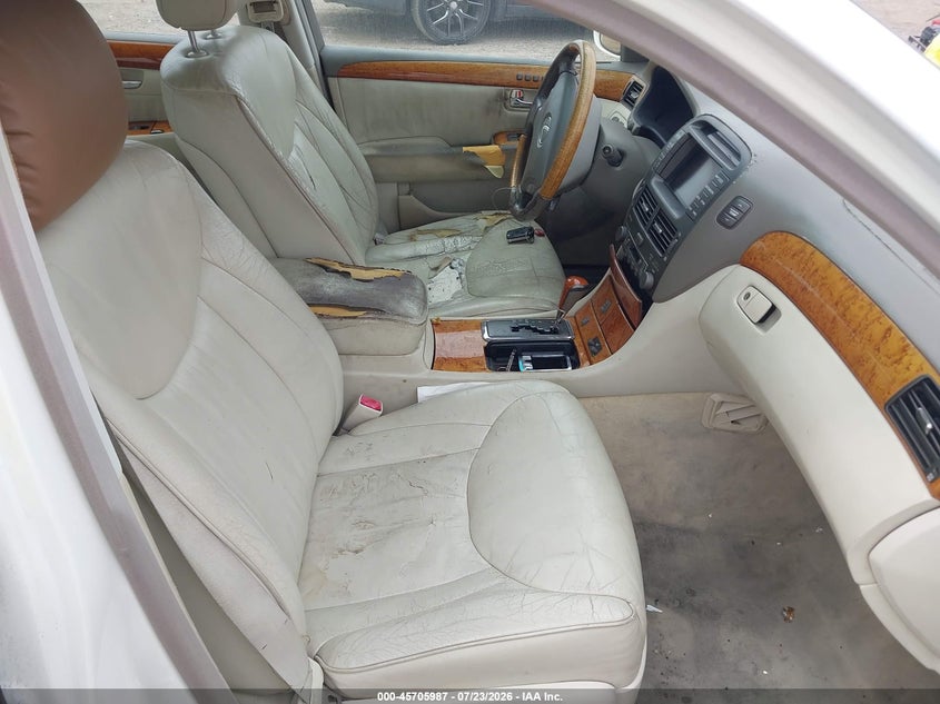 2002 Lexus Ls 430 VIN JTHBN30F220061917 IAAI salvage auction — UNKNOWN, Original (Texas), sold $25 on 2026-07-29 (photo 5)