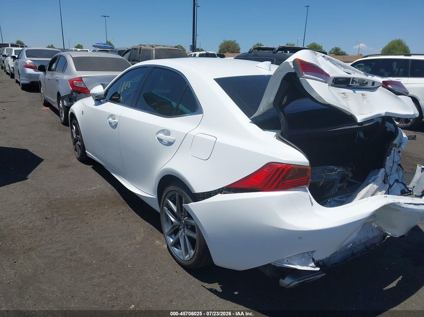 2019 Lexus Is VIN JTHBA1D24K5100498 IAAI salvage auction — REAR END, Wait Title, sold $8,500 on 2026-09-11 (photo 3)