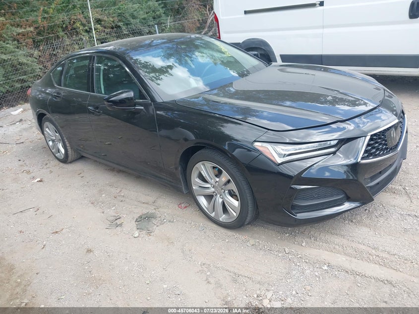 2023 Acura Tlx VIN 19UUB5F46PA001808 IAAI salvage auction — LEFT SIDE, Salvage (Indiana), sold $12,500 on 2026-09-03 (photo 1)