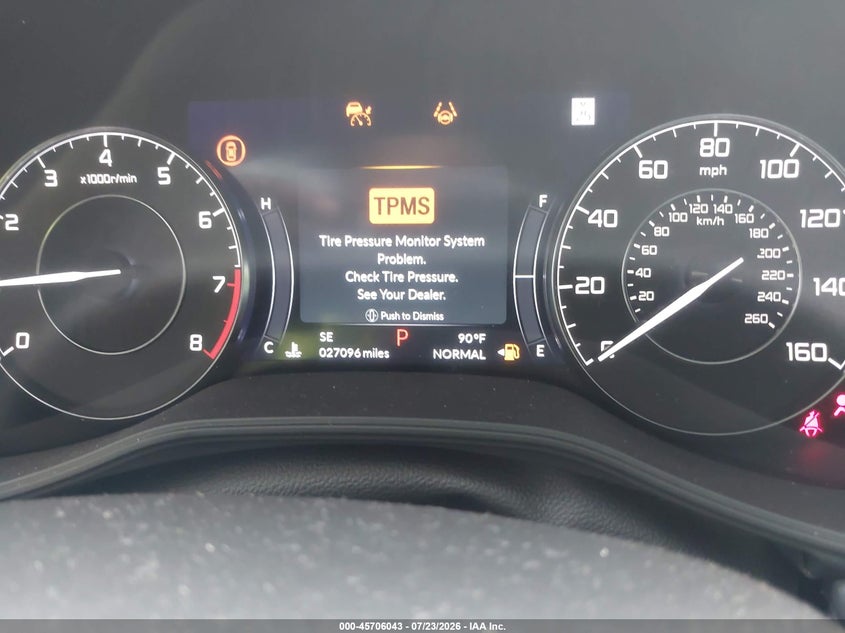 2023 Acura Tlx VIN 19UUB5F46PA001808 IAAI salvage auction — LEFT SIDE, Salvage (Indiana), sold $12,500 on 2026-09-03 (photo 7)