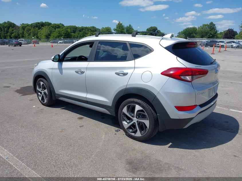 2017 Hyundai Tucson VIN KM8J3CA28HU276634 IAAI salvage auction — REAR END, Wait Title, sold $1,950 on 2026-07-31 (photo 3)