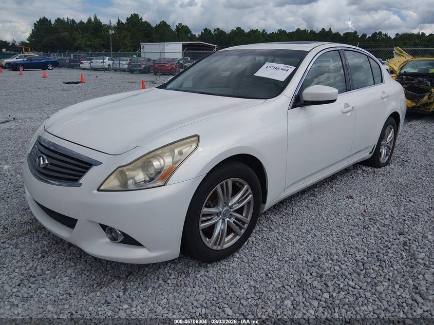 2011 Infiniti G37 VIN JN1CV6AR5BM404179 IAAI salvage auction — RIGHT FRONT, Clear (Alabama), sold $900 on 2026-08-29 (photo 2)