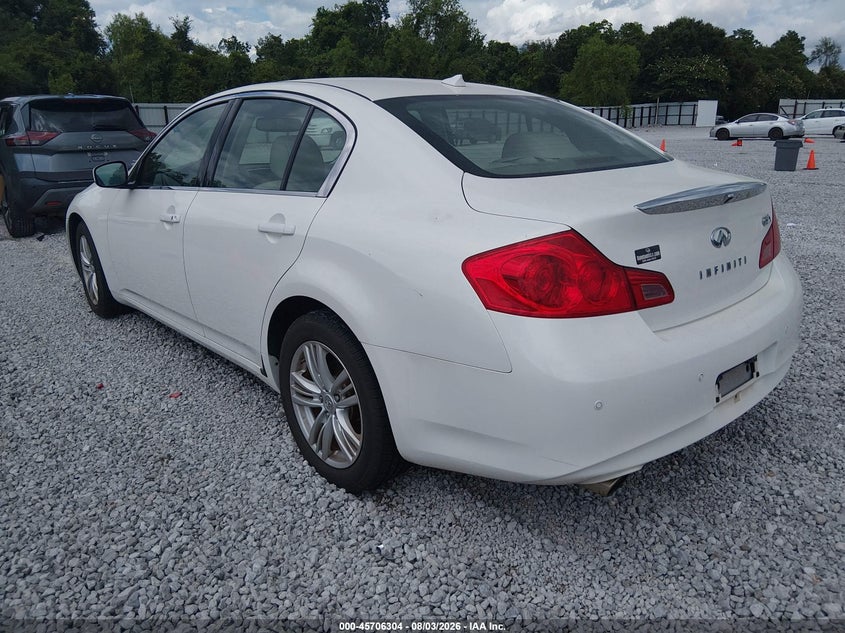 2011 Infiniti G37 VIN JN1CV6AR5BM404179 IAAI salvage auction — RIGHT FRONT, Clear (Alabama), sold $900 on 2026-08-29 (photo 3)
