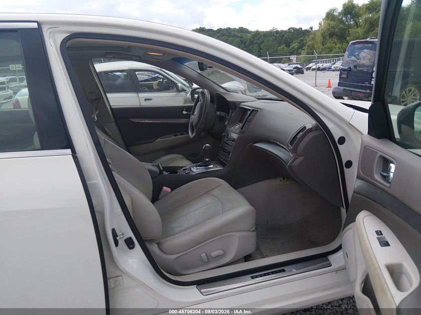 2011 Infiniti G37 VIN JN1CV6AR5BM404179 IAAI salvage auction — RIGHT FRONT, Clear (Alabama), sold $900 on 2026-08-29 (photo 5)