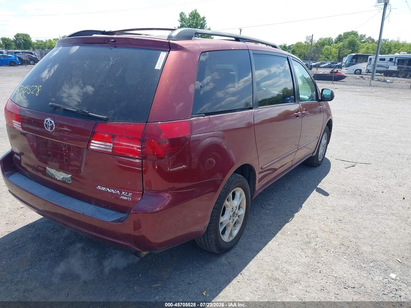 2005 Toyota Sienna VIN 5TDBA22C05S043945 IAAI salvage auction — NORMAL WEAR, Clear (Virginia), sold $475 on 2026-07-28 (photo 4)