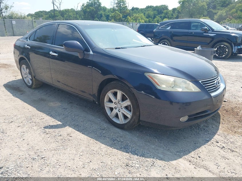 2007 Lexus Es 350 VIN JTHBJ46G772090424 IAAI salvage auction — LEFT REAR, Clear (New Jersey), sold $25 on 2026-07-28 (photo 1)
