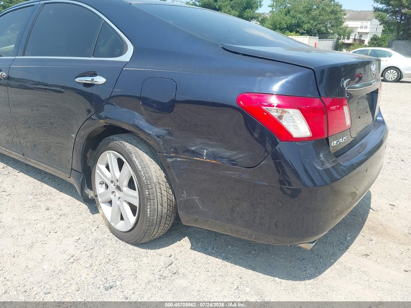 2007 Lexus Es 350 VIN JTHBJ46G772090424 IAAI salvage auction — LEFT REAR, Clear (New Jersey), sold $25 on 2026-07-28 (photo 6)
