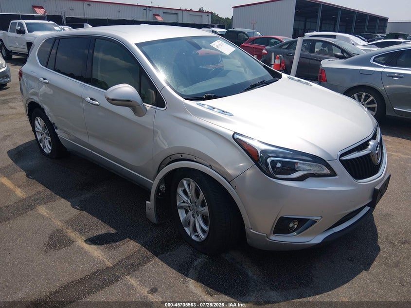 2019 Buick Envision VIN LRBFXBSA8KD143554 IAAI salvage auction — RIGHT SIDE, Salvage Title, sold $25 on 2026-09-10 (photo 1)