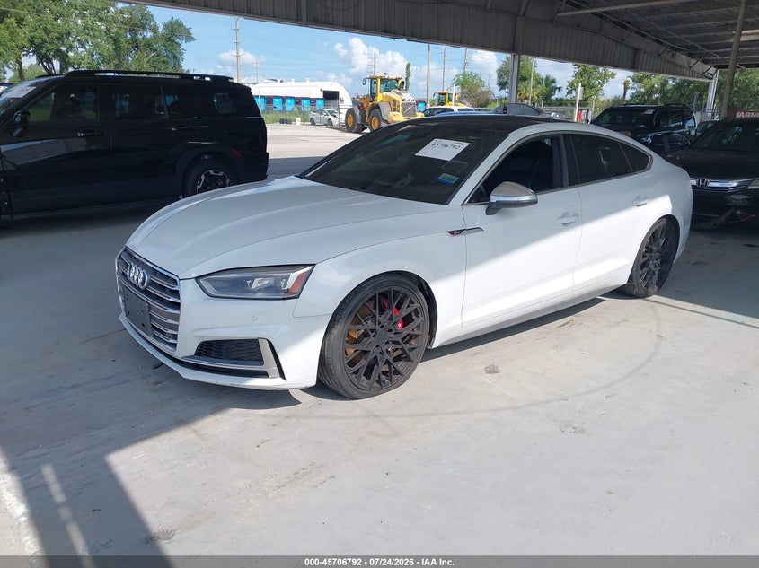 2018 Audi S5 VIN WAUB4CF59JA030219 IAAI salvage auction — ELECTRICAL, Clear (Florida), sold $7,300 on 2026-08-12 (photo 2)