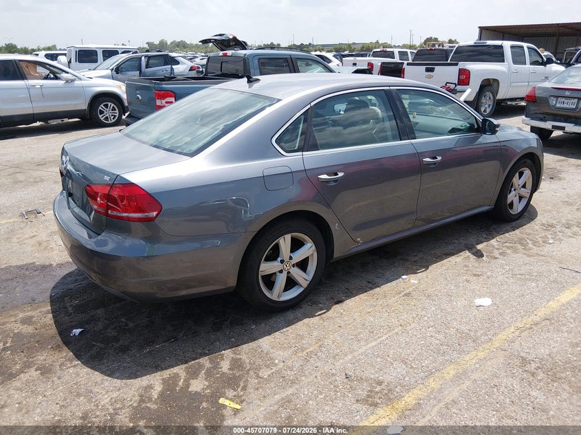 2013 Volkswagen Passat VIN 1VWBH7A35DC128044 IAAI salvage auction — LEFT FRONT, Salvage Title, sold $1,075 on 2026-08-19 (photo 4)