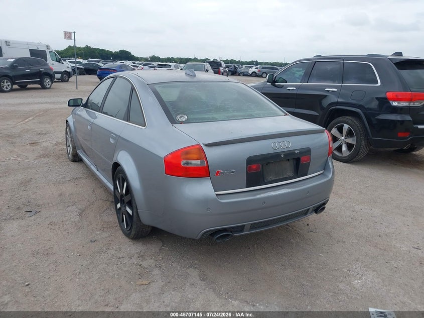 2003 Audi Rs6 VIN WUAPV64B63N905562 IAAI salvage auction — NORMAL WEAR, Original (Texas), sold $2,400 on 2026-08-11 (photo 3)
