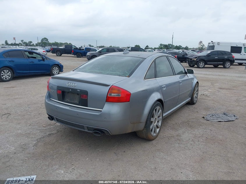 2003 Audi Rs6 VIN WUAPV64B63N905562 IAAI salvage auction — NORMAL WEAR, Original (Texas), sold $2,400 on 2026-08-11 (photo 4)