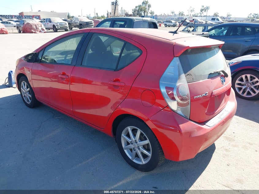 2013 Toyota Prius c VIN JTDKDTB36D1542001 IAAI salvage auction — NORMAL WEAR, Clear-Dealer Only (Utah), sold $575 on 2026-07-29 (photo 3)