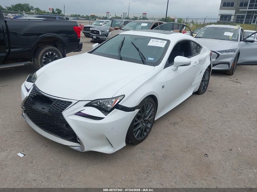 2015 Lexus Rc VIN JTHHE5BCXF5011266 IAAI salvage auction — SIDE, Wait Title, sold $7,100 on 2026-08-28 (photo 2)