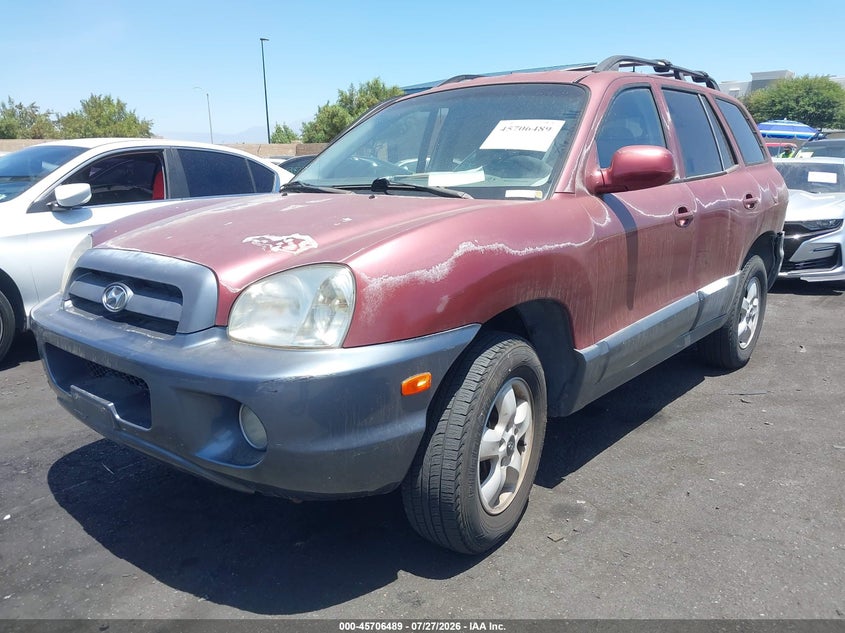 2005 Hyundai Santa fe VIN KM8SC13D05U931260 IAAI salvage auction — RIGHT SIDE, Salvage Certificate (California), sold $175 on 2026-07-31 (photo 2)