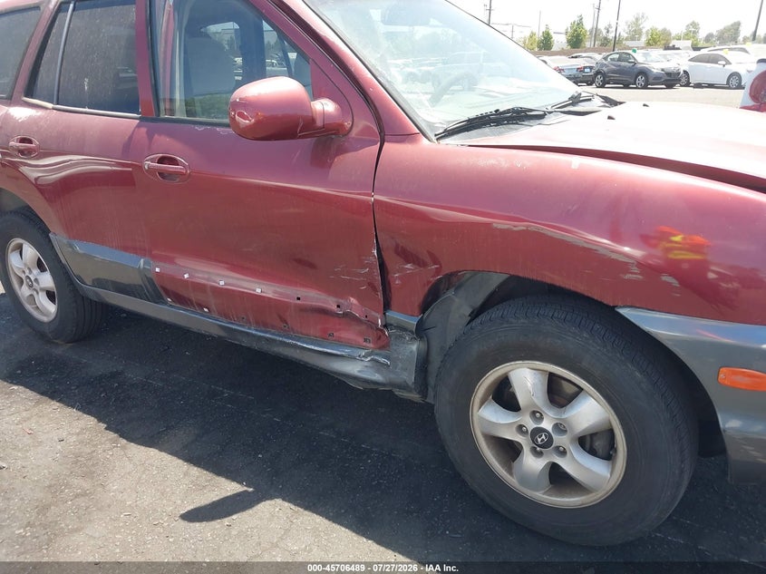 2005 Hyundai Santa fe VIN KM8SC13D05U931260 IAAI salvage auction — RIGHT SIDE, Salvage Certificate (California), sold $175 on 2026-07-31 (photo 6)