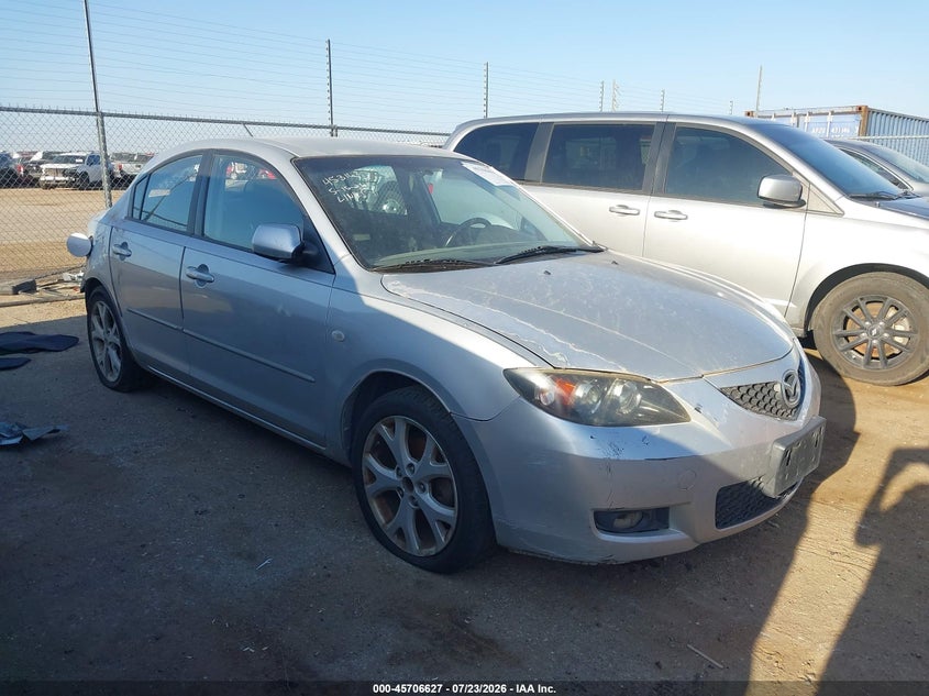2009 Mazda 3 VIN JM1BK32G391247437 IAAI salvage auction — REAR END, Salvage (Texas), sold $25 on 2026-07-28 (photo 1)