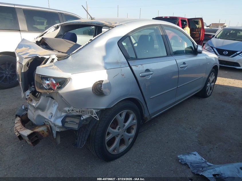 2009 Mazda 3 VIN JM1BK32G391247437 IAAI salvage auction — REAR END, Salvage (Texas), sold $25 on 2026-07-28 (photo 4)