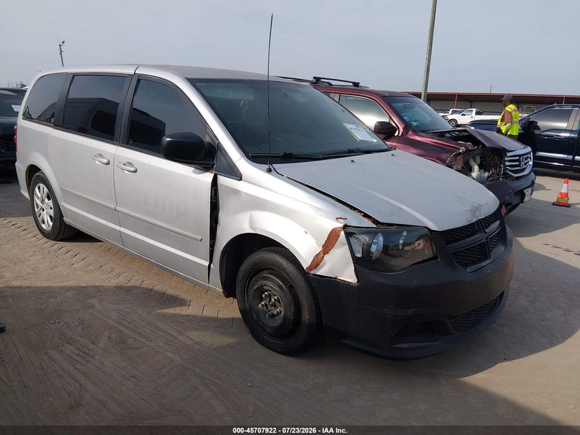 2014 Dodge Caravan VIN 2C4RDGBG9ER393024 IAAI salvage auction — NORMAL WEAR, Original (Texas), sold $475 on 2026-08-20 (photo 1)