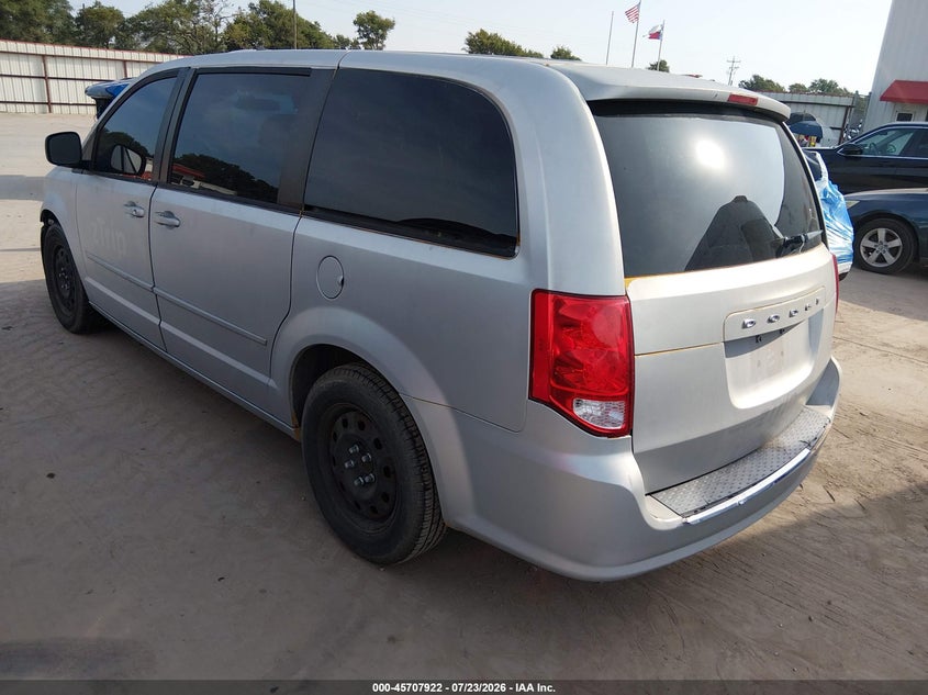 2014 Dodge Caravan VIN 2C4RDGBG9ER393024 IAAI salvage auction — NORMAL WEAR, Original (Texas), sold $475 on 2026-08-20 (photo 3)