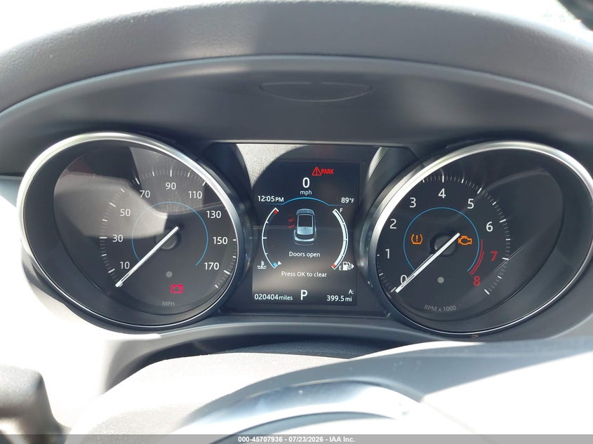 2018 Jaguar F-pace VIN SADCL2FX6JA324753 IAAI salvage auction — FRONT END, Salvage Title, sold $10,000 on 2026-08-14 (photo 7)