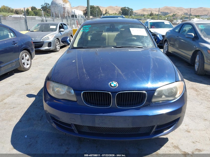 2011 BMW 1 series VIN WBAUP9C56BVL89559 IAAI salvage auction — NORMAL WEAR, Clear - Dealer Only (California), sold $600 on 2026-07-30 (photo 6)