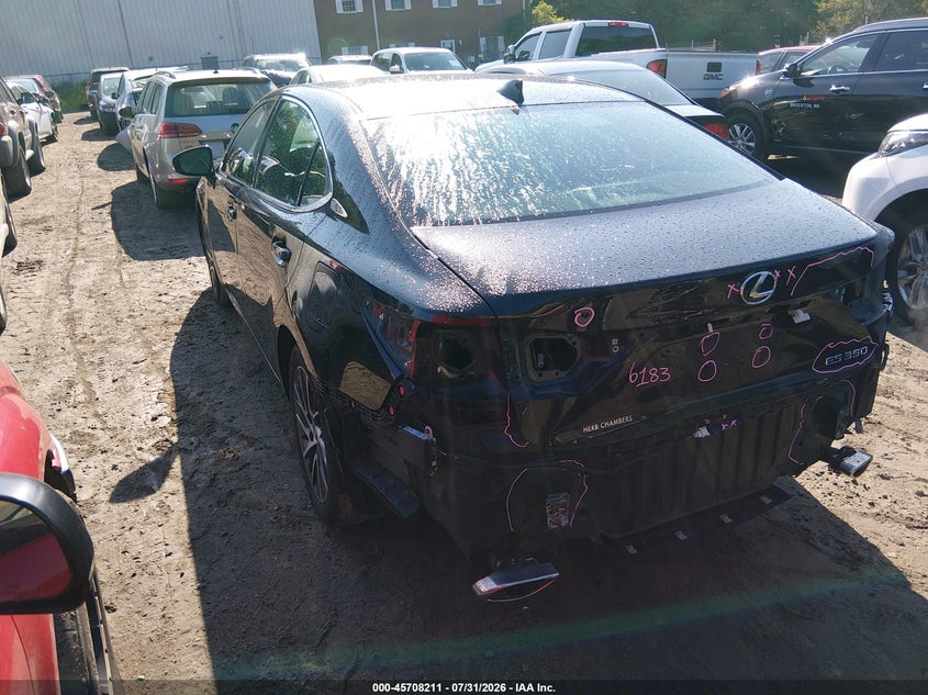 2017 Lexus ES VIN 58ABK1GG5HU041468 IAAI salvage auction — REAR END, Salvage, sold $7,075 on 2026-08-27 (photo 3)