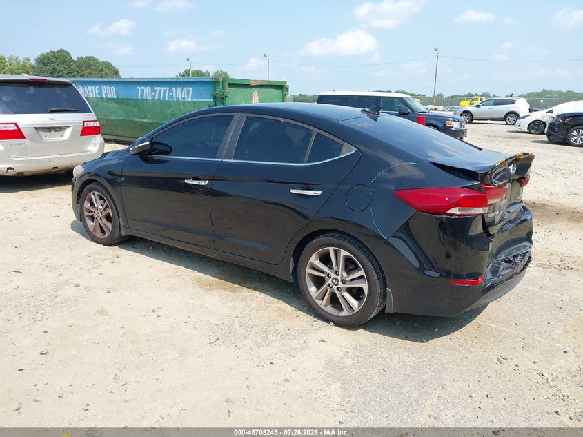 2017 Hyundai Elantra VIN KMHD84LF5HU182909 IAAI salvage auction — REAR END, Salvage (Georgia), sold $2,625 on 2026-08-26 (photo 3)