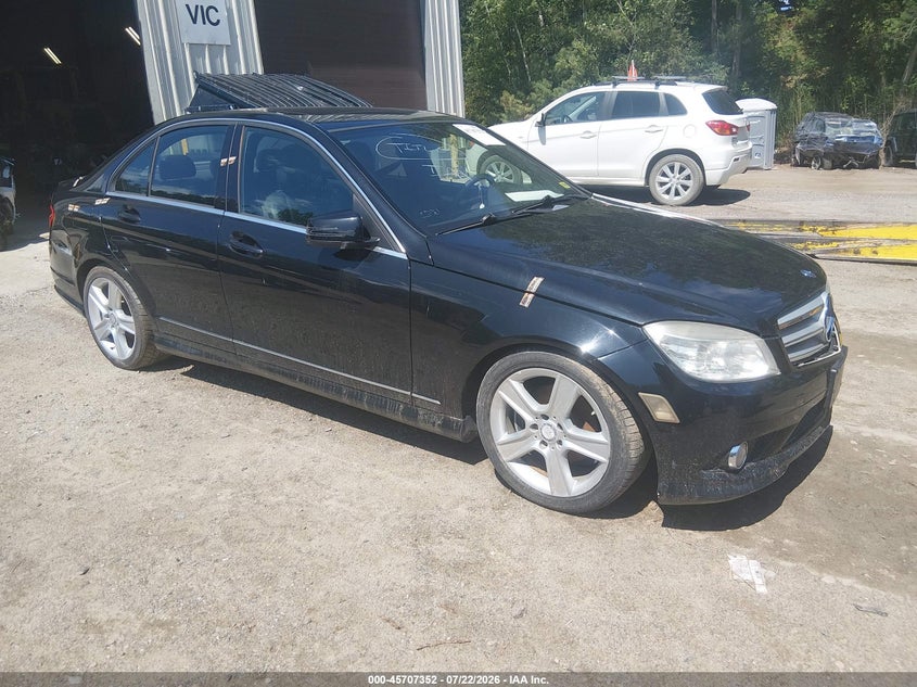 2010 Mercedes-benz C class VIN WDDGF8BB7AR088154 IAAI salvage auction — NORMAL WEAR, Original (Vermont), sold $700 on 2026-07-23 (photo 1)