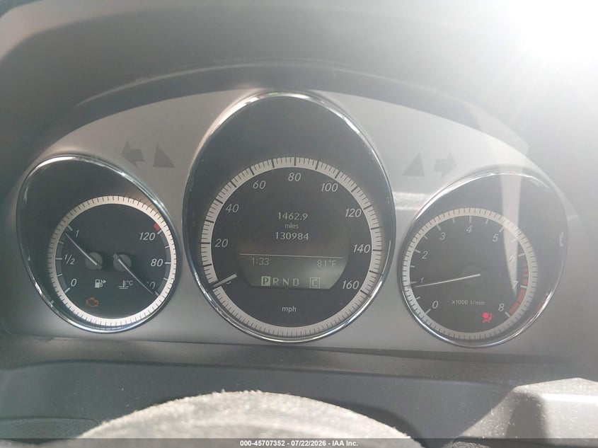 2010 Mercedes-benz C class VIN WDDGF8BB7AR088154 IAAI salvage auction — NORMAL WEAR, Original (Vermont), sold $700 on 2026-07-23 (photo 7)