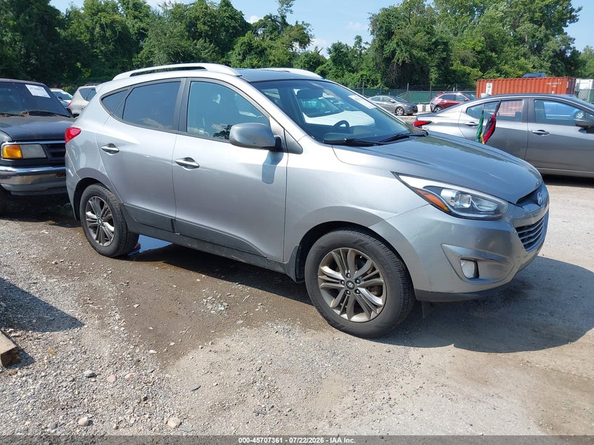 2014 Hyundai Tucson VIN KM8JUCAG2EU806164 IAAI salvage auction — NORMAL WEAR, Clear (Maryland), sold $25 on 2026-07-30 (photo 1)