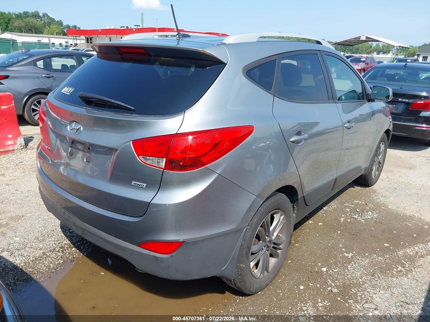 2014 Hyundai Tucson VIN KM8JUCAG2EU806164 IAAI salvage auction — NORMAL WEAR, Clear (Maryland), sold $25 on 2026-07-30 (photo 4)