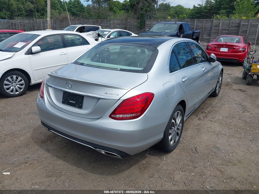2016 Mercedes-benz C-klasse VIN 55SWF4KB5GU147584 IAAI salvage auction — UNKNOWN, Salvage Title, sold $2,750 on 2026-08-28 (photo 4)