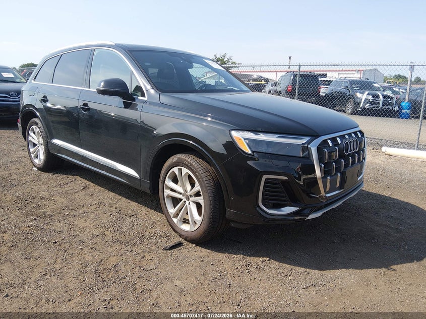 2025 Audi Q7 VIN WA1LVBF7XSD012676 IAAI salvage auction — REAR END, Salvage Title, sold $27,000 on 2026-09-21 (photo 1)