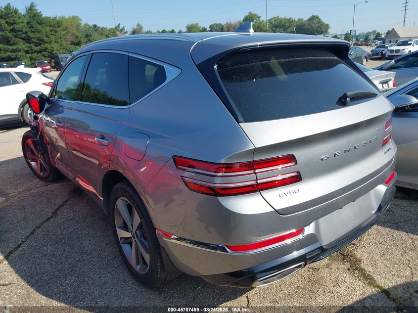 2023 Genesis Gv80 VIN KMUHCESC6PU147874 IAAI salvage auction — FRONT END, Salvage (Indiana), sold $14,750 on 2026-09-17 (photo 3)
