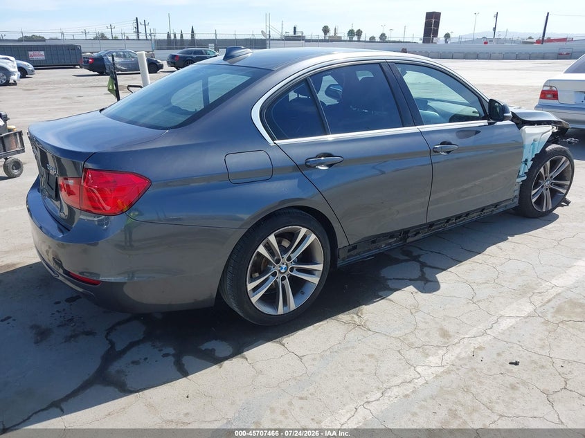 2015 BMW 3er VIN WBA3C1C5XFP851057 IAAI salvage auction — FRONT END, Salvage (California), sold $2,450 on 2026-08-07 (photo 4)