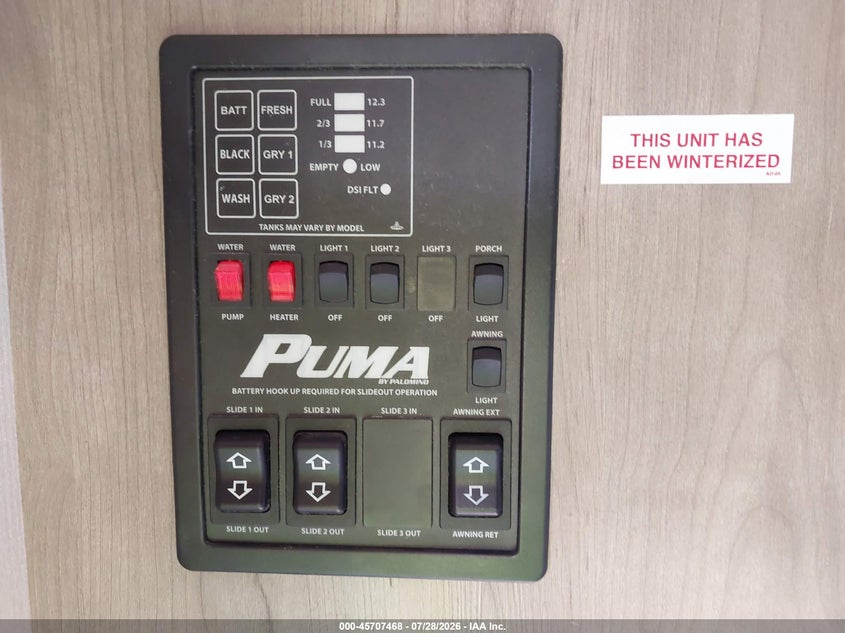 2024 Puma VIN 4X4TPUF24RP102568 IAAI salvage auction — WATER/FLOOD, Salvage Title, sold $5,100 on 2026-09-05 (photo 7)