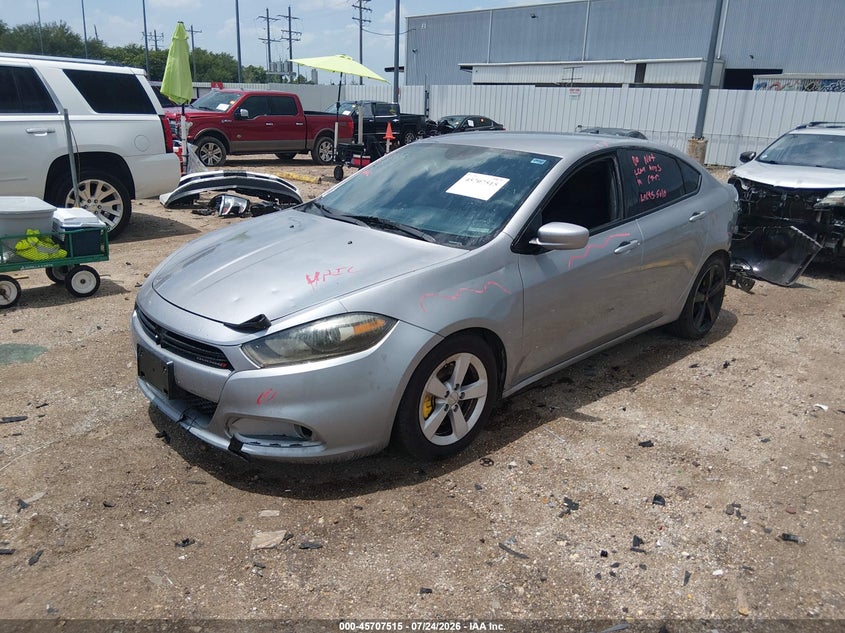 2015 Dodge Dart VIN 1C3CDFBBXFD390310 IAAI salvage auction — REAR END, Salvage Title, sold $500 on 2026-09-03 (photo 2)