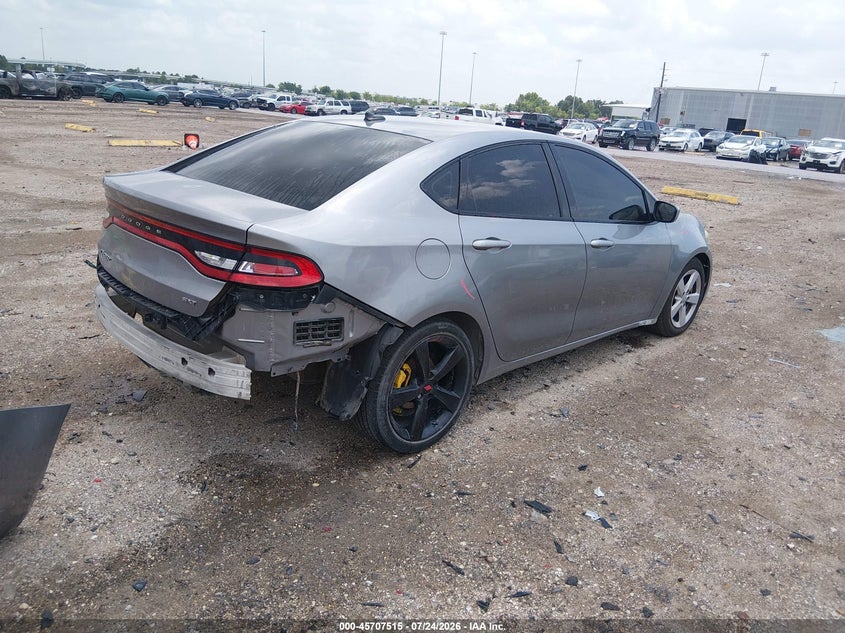 2015 Dodge Dart VIN 1C3CDFBBXFD390310 IAAI salvage auction — REAR END, Salvage Title, sold $500 on 2026-09-03 (photo 4)